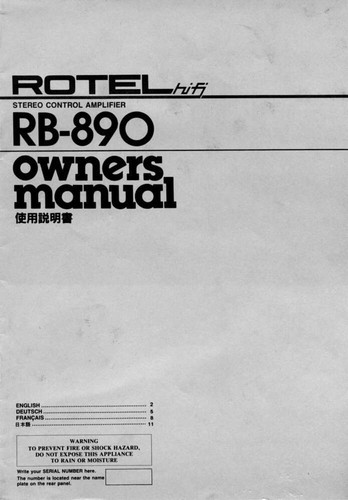 Rotel 890 amplificatore - rb-890,