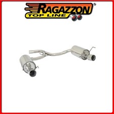 50.0138.06#1 ALFA ROMEO 159 SCARICO SPORTIVO INOX SDOPPIATO CON TERMINALI ROTOND