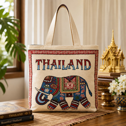 Borsa tote tela - , elefante