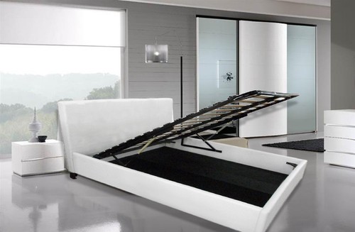 Letto contenitore matrimoniale - letto,