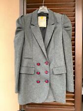 Giacca Jacket PULL AND BEAR M Grey Cappotto Doppiopetto Grigio Stile Vintage