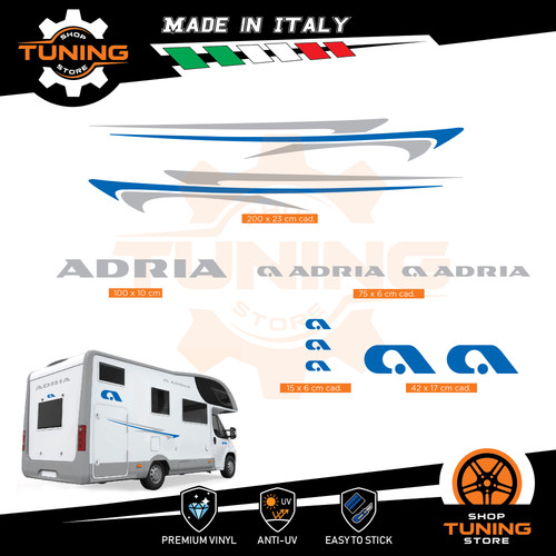 Kit adesivi camper adria - adesivi,