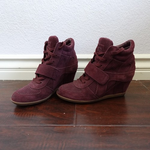 Scarpe con plateau asn maroon - con,
