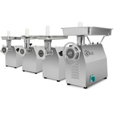 VERTES Tritacarne elettrico, acciaio inox, 370 a 1500W, 80 a 350 kg/h