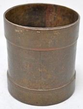 Antico Ottone Grano Misurazione Pentola Paili Originale Vecchio Mano Lavorato