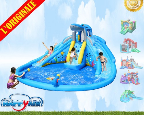 Gonfiabile shark splash - shark, center
