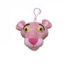 PELUCHE PORTACHIAVI TESTA PANTERA ROSA PINK PANTHER SUPERSOFT 6CM ORIGINALE NEW