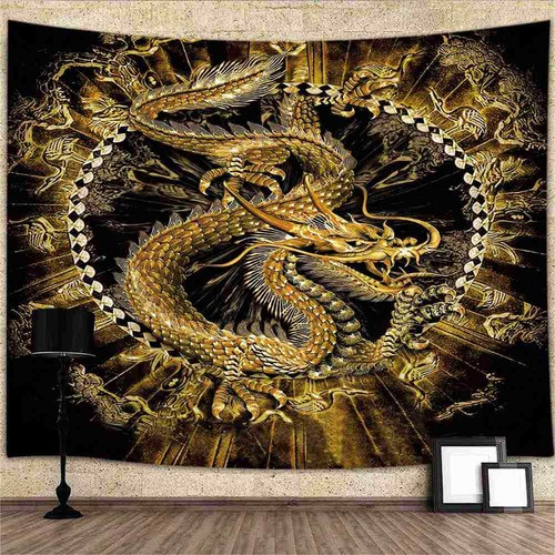 Drago cinese poster medievale
