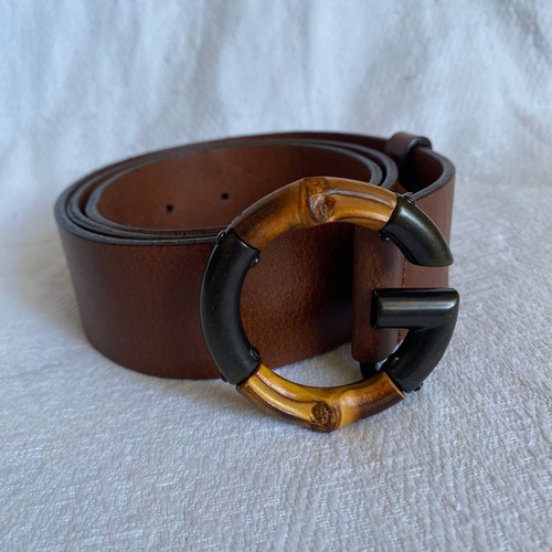 Gucci bamboo buckle leather - bamboo,