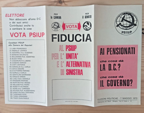 Volatino elettorale originale - elettorale,