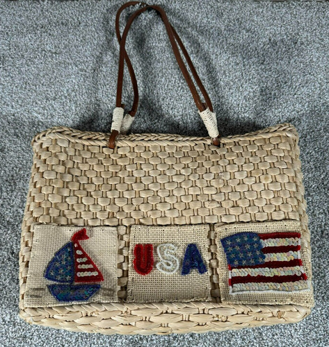 Borsa paglia intrecciata - borsa, in