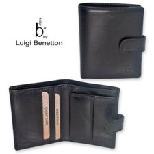 PORTAFOGLI VERA PELLE BENETTON