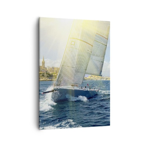 Quadro tela 50x70cm yacht - tela,