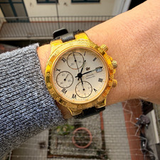 Orologio Uomo Raymond Weil Vintage 1994 Ref 7715 Crono Automatico 7750 Plac 38mm