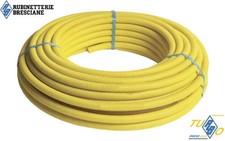 TUBO MULTISTRATO R.B. MT.50 PER GAS RIVESTIMENTO CORRUGATO GIALLO CON ALLUMINIO 