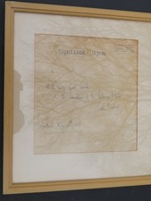 Autentica lettera firmata