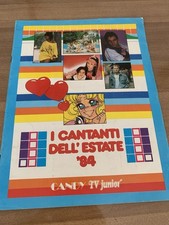 I cantanti dell’estate 1984, album figurine Candy Candy TV junior