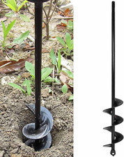 Punta Trapano a Spirale Dritto 4X42Cm, Lega Di Acciaio Trivella a Coclea per Ter