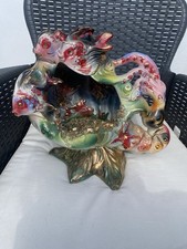 Lampada a Conchiglia Capodimonte in Porcellana Vintage Anni ‘70