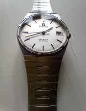 TISSOT Seastar Quartz anni "70 con corona, bracciale e scatola originali Tissot