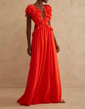Coral red long - long,