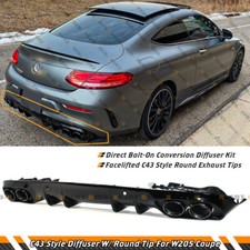 C43 STYLE REAR DIFFUSER+BLACK