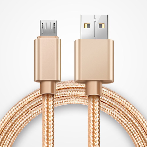 Cavo micro usb alluminio - alluminio, nylon