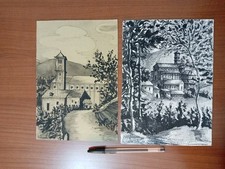 ALESSANDRA CARTA,DISEGNI,1969,LOTTO,FIRMATI