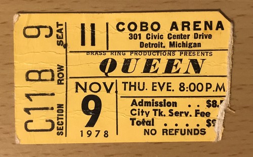 1978 queen jazz tour - 1978, detroit