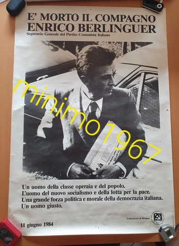 Enrico berlinguer manifesto - enrico,
