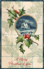 Vintage christmas postcard - vintage,