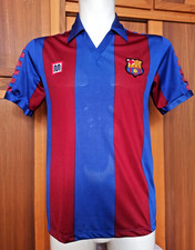 Shirt Barcelona Meyba Maglia home Camiseta anni '80 Trikot vintage Maillot M