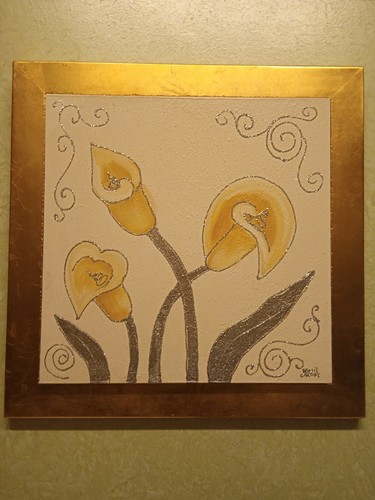 Quadro dipinto calle panna - quadro,