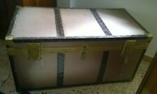 Antico Baule Cassapanca, con Fondo rifatto in legno - Vintage 1920 - 1930