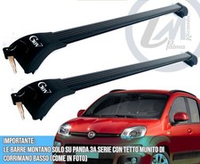 BARRE PORTATUTTO PORTABAGAGLI GEV PREMONTATE FIAT PANDA 3 SERIE dal 2012  (312)