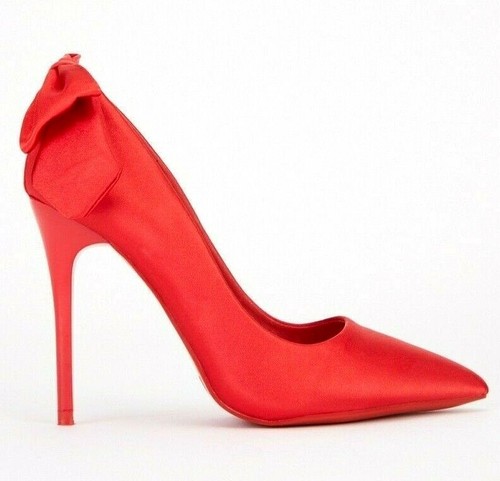 Scarpe corte rosso - rosso, fiocco