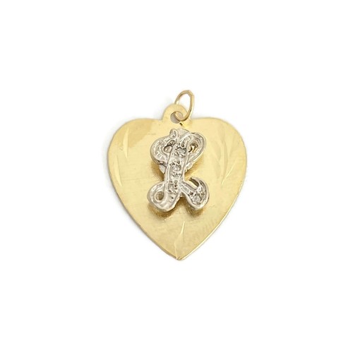 Ciondolo cuore diamante - ciondolo,