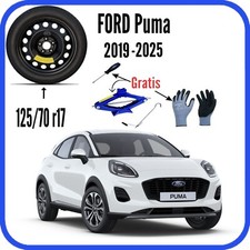 Ruotino Di Scorta 16" Per La Ford Puma Cric Omaggio Guanti Cacciavite 125/70 r16