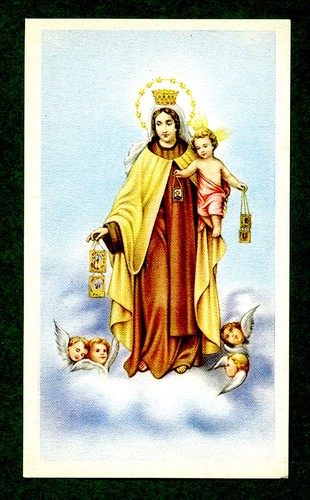 Santino antico madonna - santino,