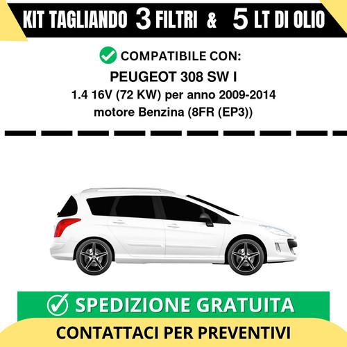 Tagliando per peugeot 308 - tagliando, sw