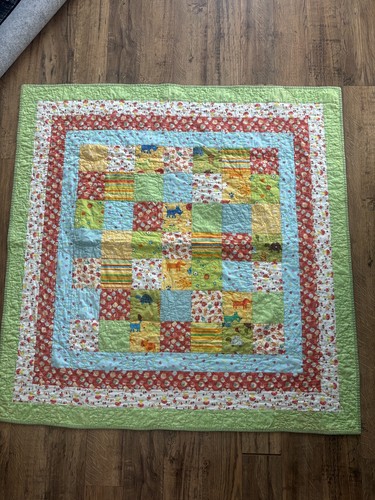 Trapunta patchwork multicolore