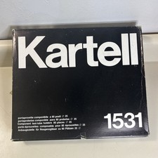 Kartell 1531 porta provette 80 posti 25 mm NOS scatola aperta vintage supporto laboratorio
