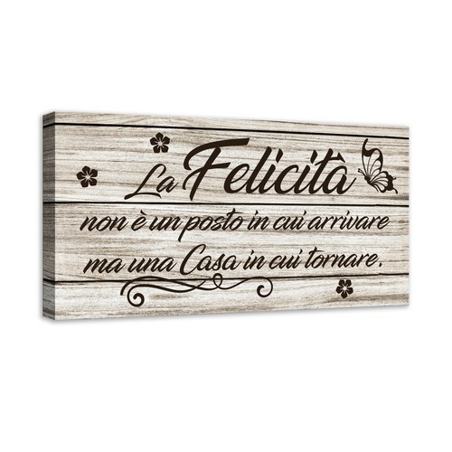 Quadro parete frase la - da,
