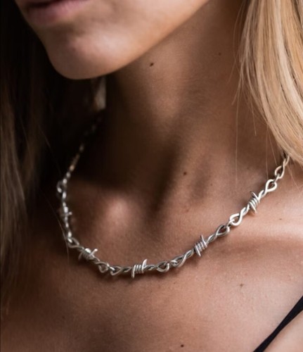 Collana filo spinato - collana,