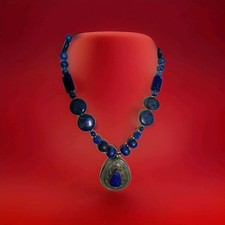 Collana Lapislazzuli E Argento Afgano
