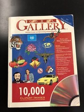 Libro e cd: Corel Gallery per Macintosh, 1994 10000 clipart images vintage 