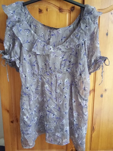 Top zara 100 seta - top,