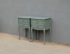 Coppia di comodini mobiletti 2 cassetti st.provenzale laccati Shabby Chic, '900!