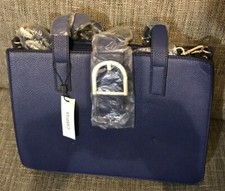 Ladies Leather Blue Bag