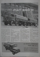 FIAT 690 N 615 N 1 SCHEDA TECNICA CARATTERISTICHE 1960